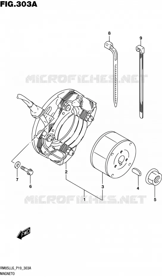 IGNITION Suzuki MOTO 85 RM 2016  RM85L L6 (P19)
