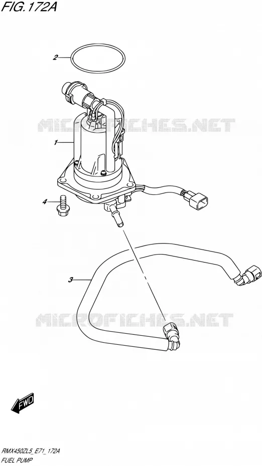 FUEL PUMP Suzuki MOTO 450 RMX 2015  RMX450Z L5 (E71)