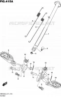 FOOTREST for Suzuki RMX 450 2016