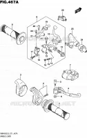 HANDGRIPS   LEVERS  for Suzuki RMX 450 2016