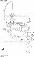 FUEL TANK for Suzuki RM-Z 250 2015