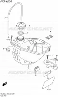 FUEL TANK for Suzuki RM-Z 250 2015