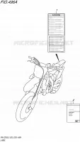 LABEL (RM Z250L5 E03) for Suzuki RM-Z 250 2015