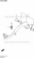 BRAKE PEDAL for Suzuki RM-Z 250 2015