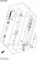 FRONT LEFT FORK LEG for Suzuki RM-Z 250 2015