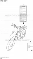 LABEL (RM Z250L6 E03) for Suzuki RM-Z 250 2016