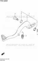 BRAKE PEDAL for Suzuki RM-Z 450 2016