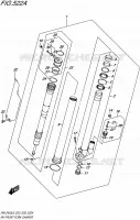 RIGHT FRONT FORK LEG for Suzuki RM-Z 450 2016