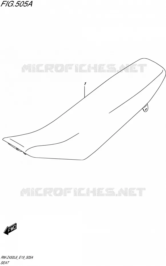 SEAT Suzuki MOTO 450 RM-Z 2016  RM-Z450 L6 (E19)