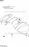 FUEL TANK SIDE COVER for Suzuki GLADIUS 650 2012