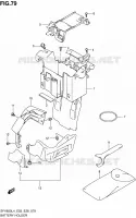 BATTERY HOLDER (SFV650AL4 E33) for Suzuki GLADIUS 650 2014