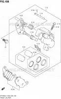 FRONT CALIPER for Suzuki GLADIUS 650 2014