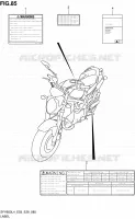 LABEL (SFV650L4 E03) for Suzuki GLADIUS 650 2014