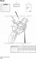 LABEL (SFV650L4 E33) for Suzuki GLADIUS 650 2014