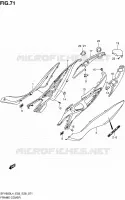 REAR FAIRING (SFV650AL4 E28) for Suzuki GLADIUS 650 2014