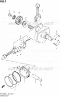 CRANKSHAFT for Suzuki GLADIUS 650 2014