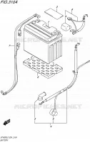 BATTERY for Suzuki GLADIUS 650 2015