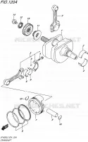 CRANKSHAFT for Suzuki GLADIUS 650 2015