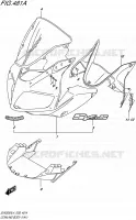 FAIRING   LABELS (YAY) for Suzuki SV-S 650 2014