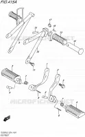 FOOTREST for Suzuki TU 250 2015