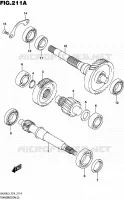 TRANSMISSION (2) for Suzuki BURGMAN 200 2015