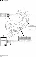 LABEL (UH200AL5 P33) for Suzuki BURGMAN 200 2015