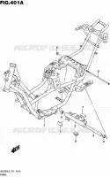 FRAME for Suzuki BURGMAN 200 2015