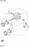 CRANKSHAFT for Suzuki ADDRESS 110 2015