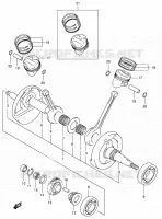 CRANKSHAFT for Suzuki INTRUDER 125 2007