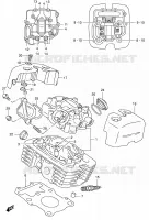 CYLINDER HEAD (REAR) for Suzuki INTRUDER 125 2007