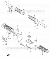 FOOTREST for Suzuki INTRUDER 125 2007