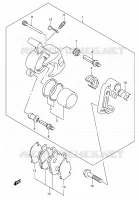 FRONT CALIPER for Suzuki INTRUDER 125 2007