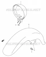 FRONT FENDER for Suzuki INTRUDER 125 2007