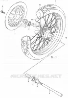 FRONT WHEEL for Suzuki INTRUDER 125 2007