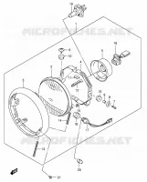 HEADLIGHT (E19) for Suzuki INTRUDER 125 2007