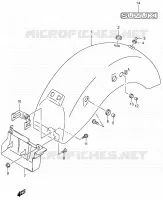 REAR FENDER for Suzuki INTRUDER 125 2007