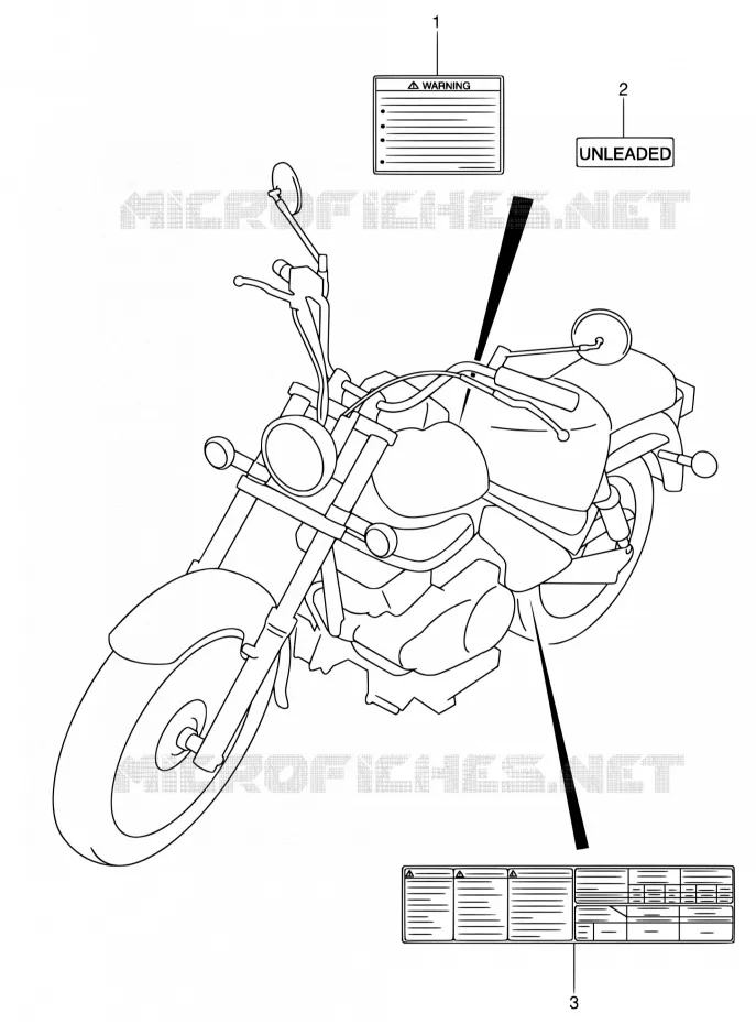 LABEL Suzuki MOTO 125 INTRUDER 2007  VL125U K7
