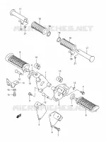 FOOTREST for Suzuki INTRUDER 125 2000