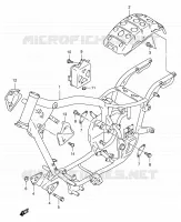 FRAME for Suzuki INTRUDER 125 2000