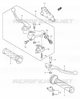 HANDGRIPS   LEVERS  for Suzuki INTRUDER 125 2000