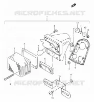 TAIL LIGHT ASSY for Suzuki INTRUDER 125 2000