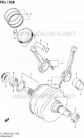 CRANKSHAFT for Suzuki INTRUDER 1500 2014