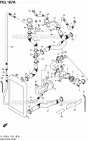 RADIATOR HOSE for Suzuki INTRUDER 1500 2014