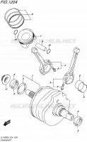 CRANKSHAFT for Suzuki INTRUDER 1500 2015