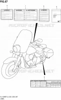 LABEL (VL1500BTL3 E28) for Suzuki BOULEVARD 1500 2013