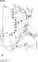 RADIATOR HOSE (VL1500BTL3 E03) for Suzuki BOULEVARD 1500 2013