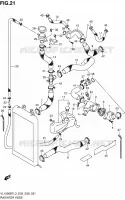 RADIATOR HOSE (VL1500BTL3 E28) for Suzuki BOULEVARD 1500 2013