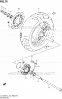 REAR WHEEL for Suzuki BOULEVARD 1500 2013