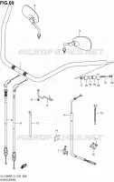 HANDLEBAR (VL1500BTL3 E24) for Suzuki INTRUDER 1500 2013