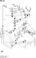 RADIATOR HOSE (VL1500BTL3 E02) for Suzuki INTRUDER 1500 2013